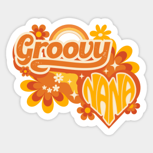 Groovy Nana Gift Sticker